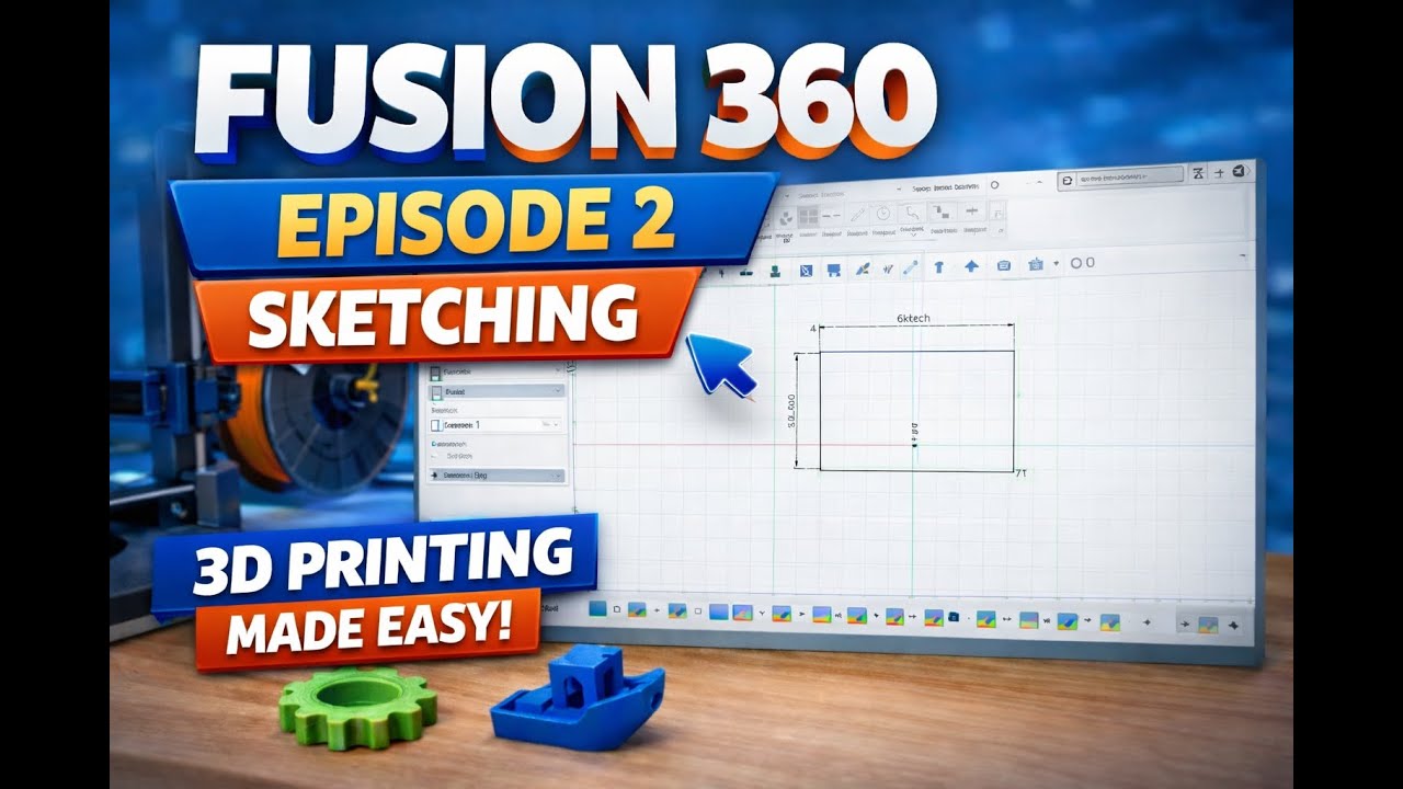Fusion 360 Beginner Guide – Episode 2: Sketching