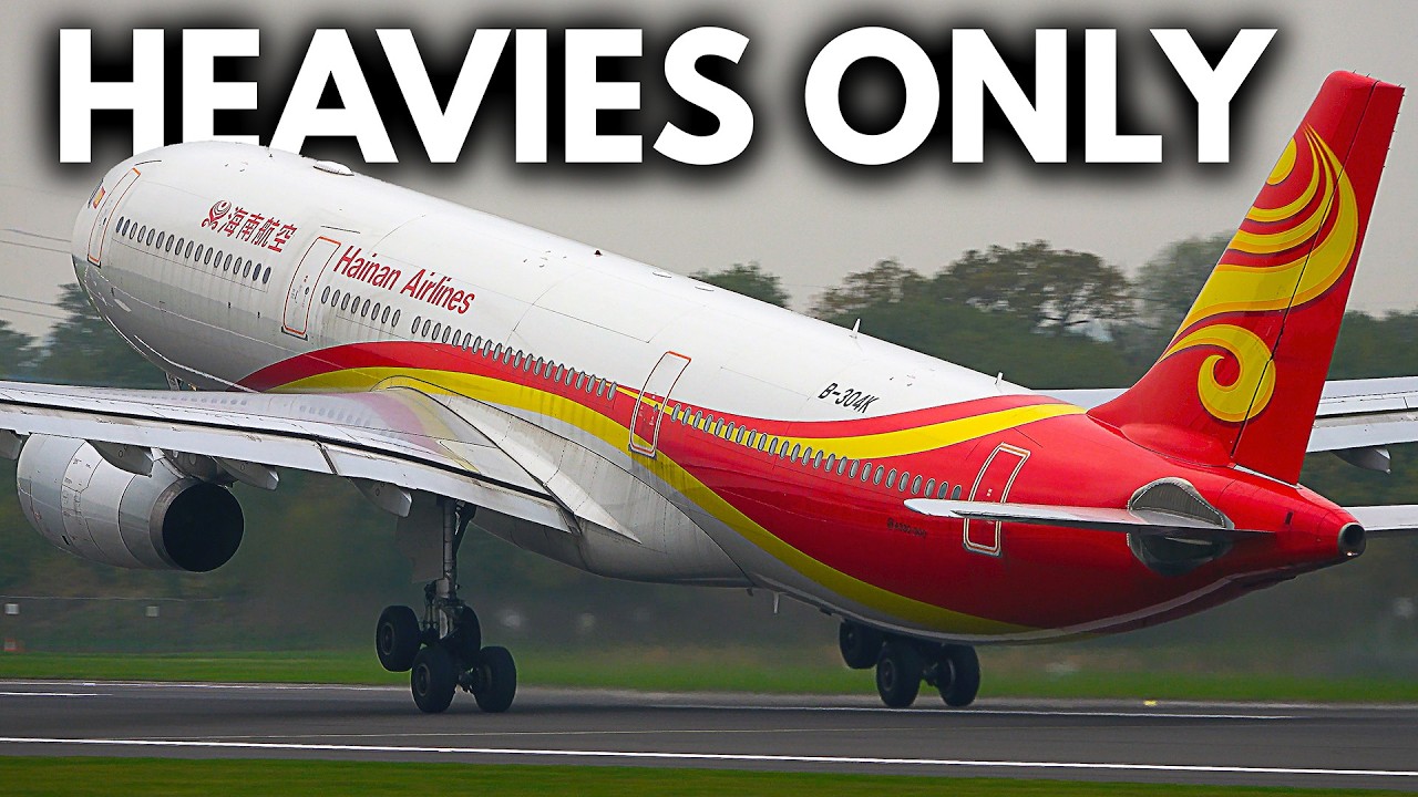 (4K) 5 BIG PLANES TAKEOFF in 6 MINS! (Manchester Airport) | IndiGo, TUI, Hainan, Virgin Atlantic