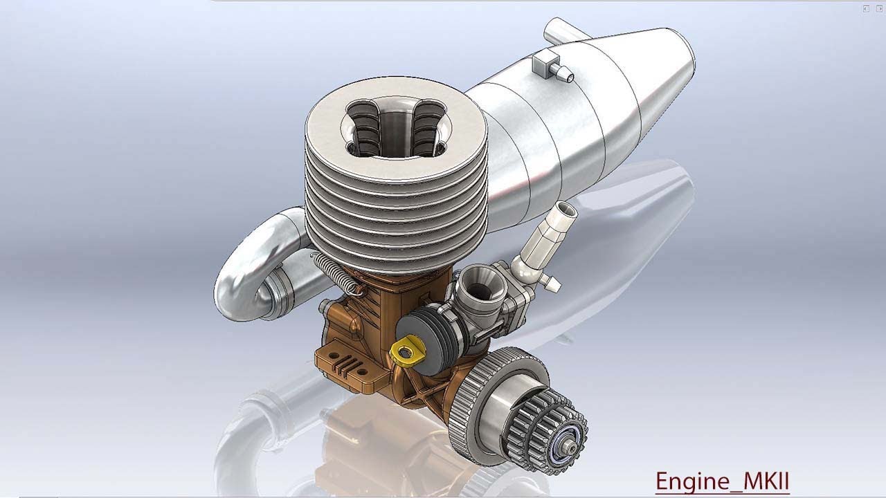 Engine MKII with audio narration || Autodesk Inventor Tutorial
