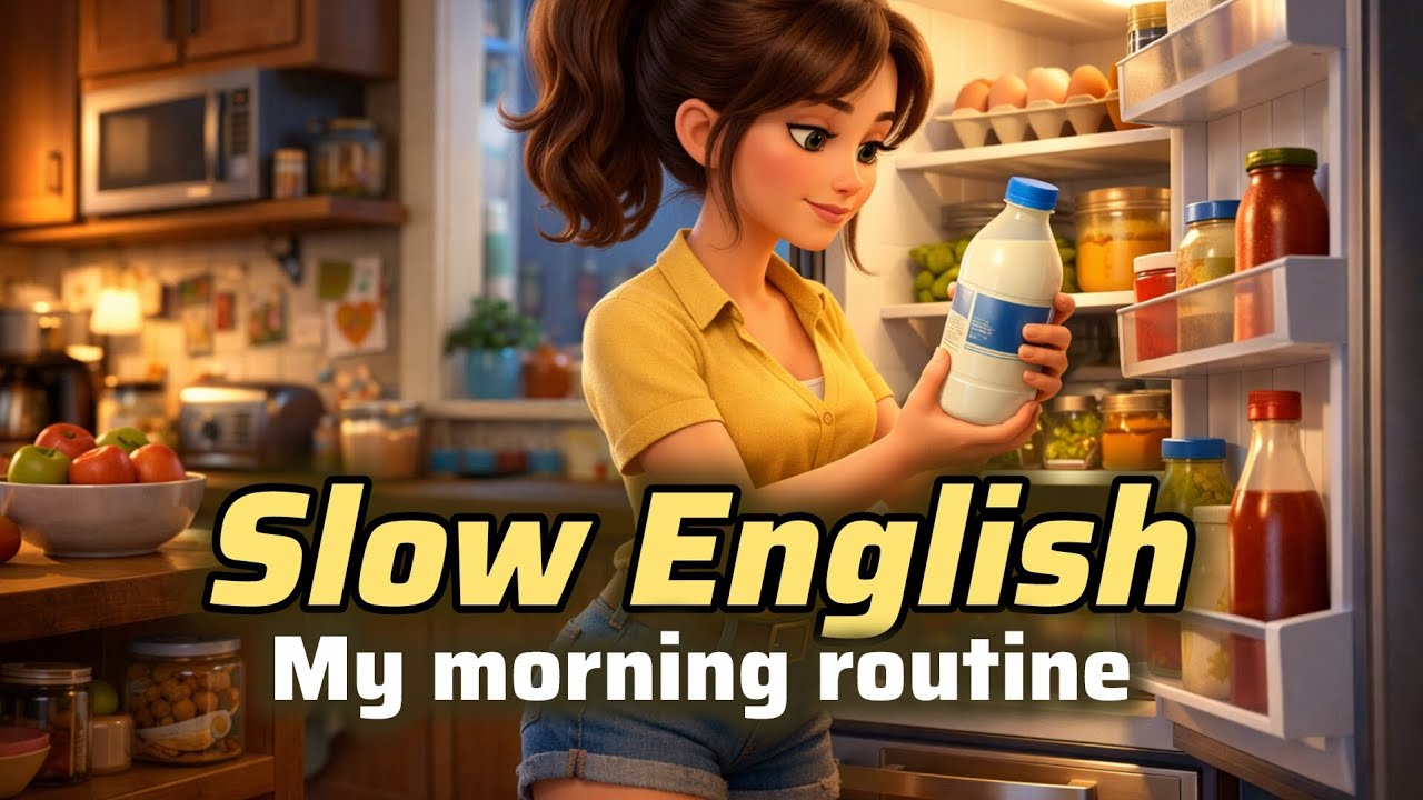 Slow English☕️|My morning routine |for Beginners