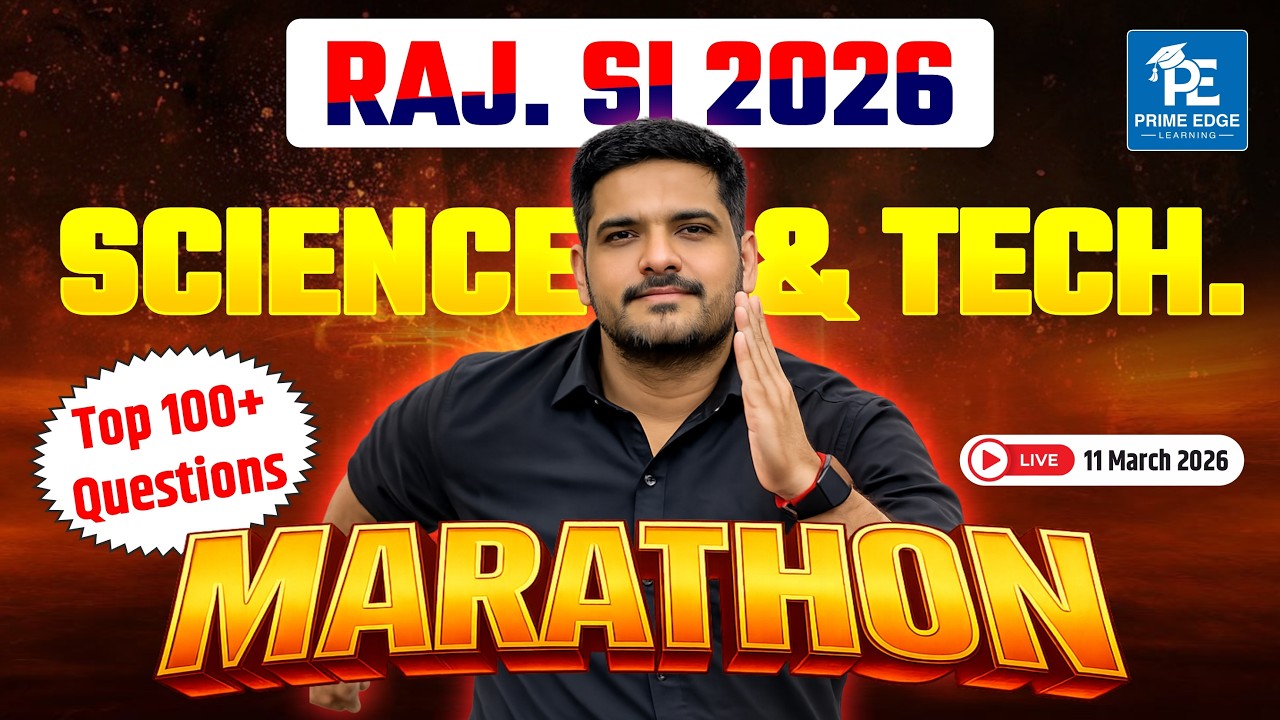 Science Marathon RPSC SI 2026 II Science & Tech Marathon II SI Exam 2025–26 II Nishant Sir
