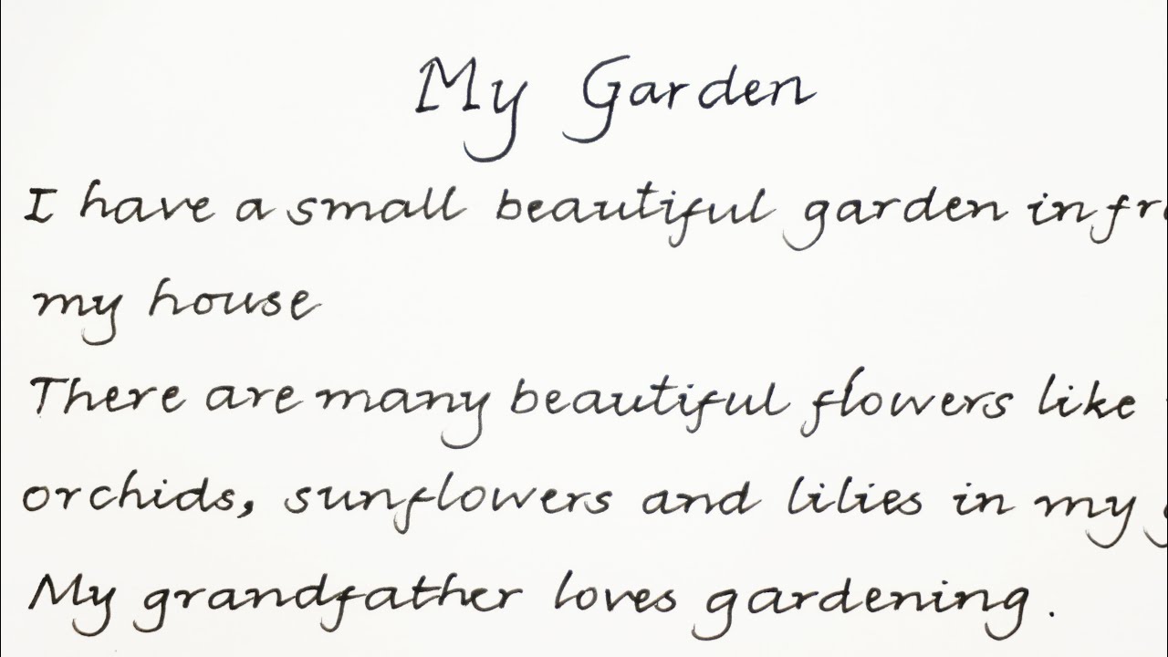 10 Lines Essay on My Garden | Write a Short paragraph on My Garden