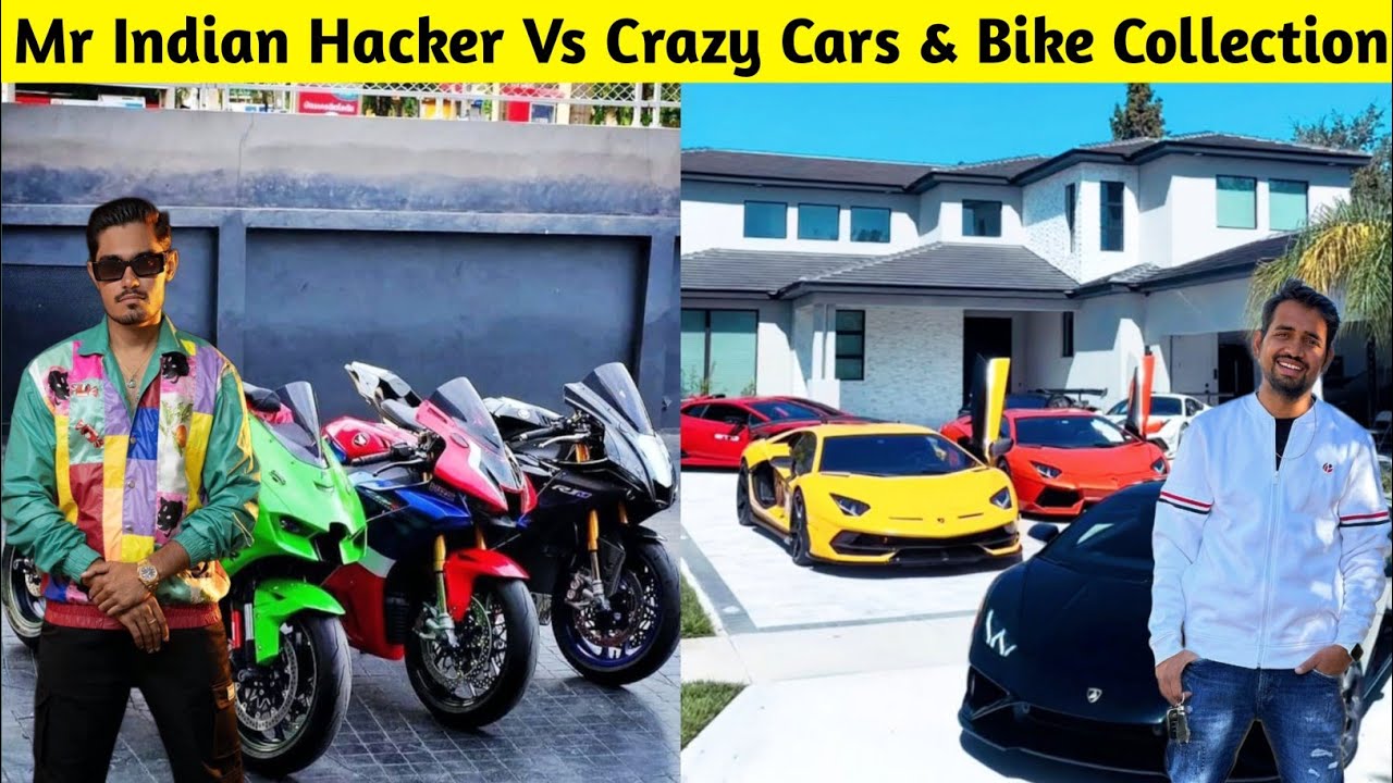 Mr Indian Hacker VS Crazy XYZ New Car & Bike Collection 2025 | Mr Indian Hacker, Crazy XYZ