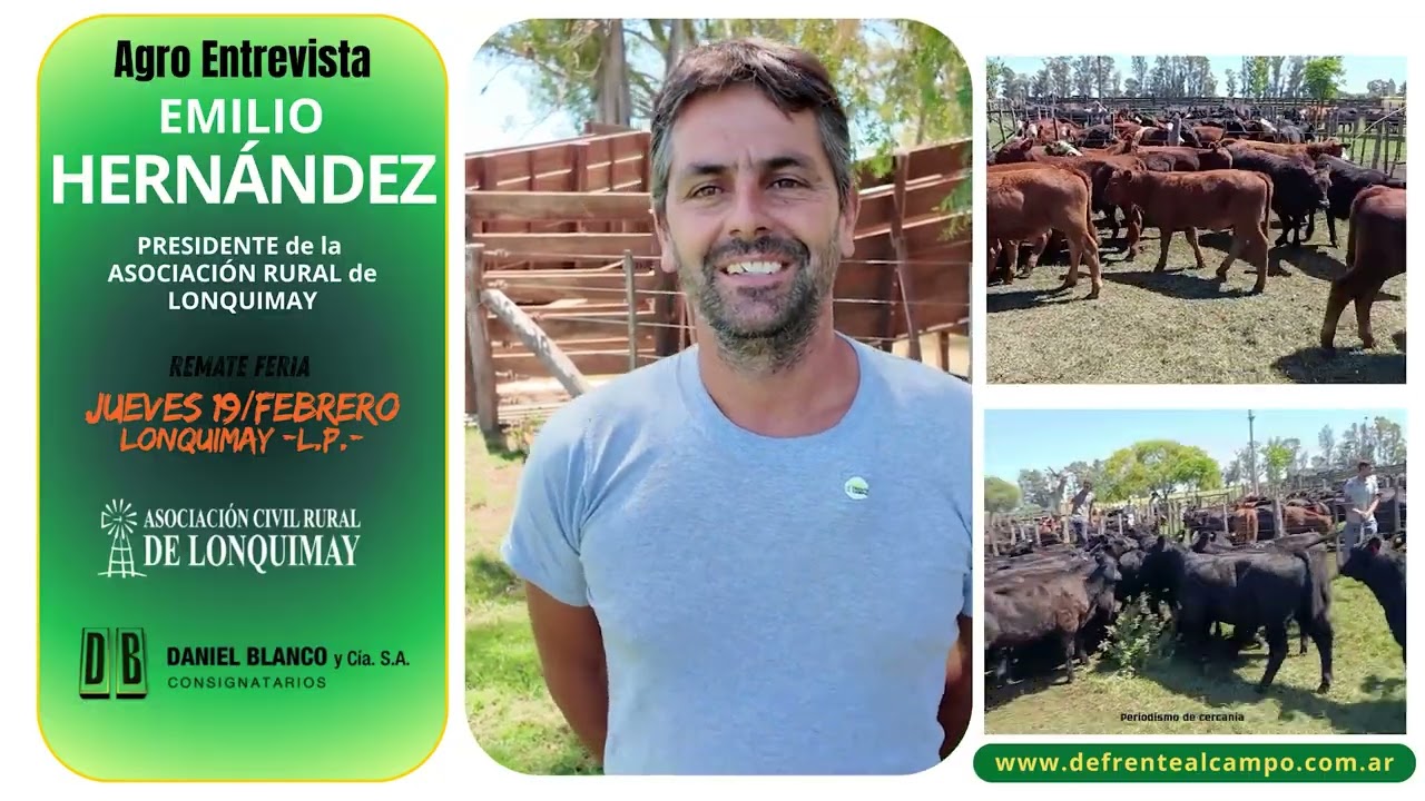 EMILIO HERNÁNDEZ -Pte. de la ASOCIACIÓN CIVIL RURAL de LONQUIMAY