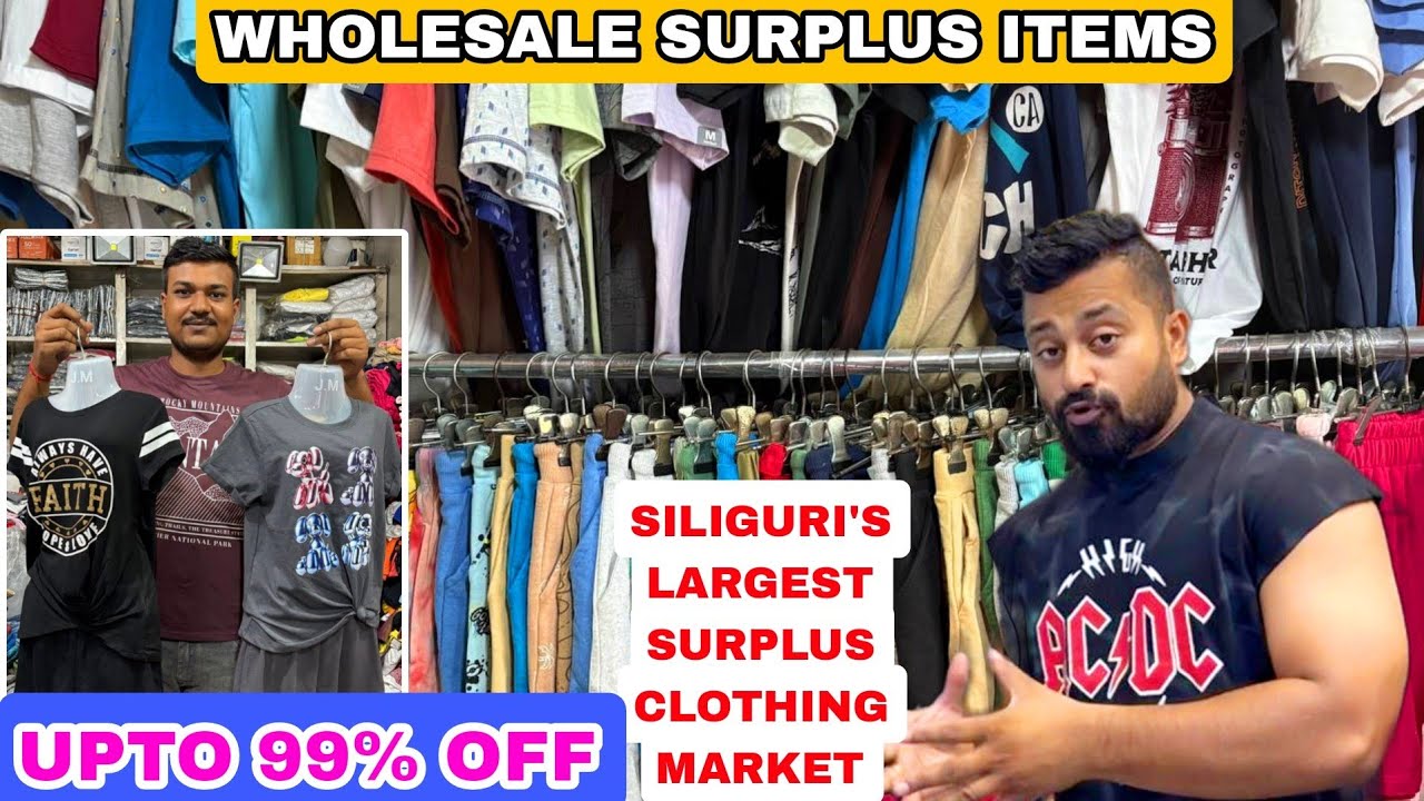 HATTU market Siliguri the largest thrift and surplus clothing market 
