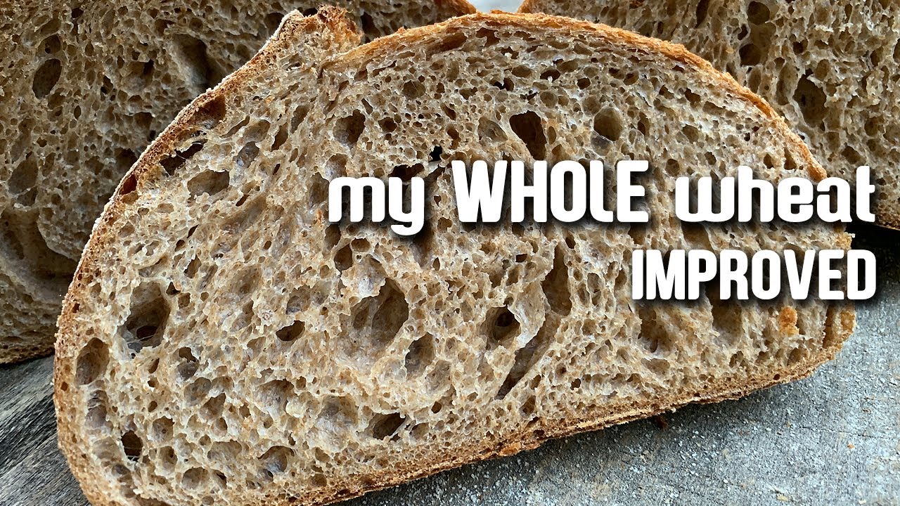 My WHOLE wheat SOURDOUGH bread recipe. Improved method. | by JoyRideCoffee