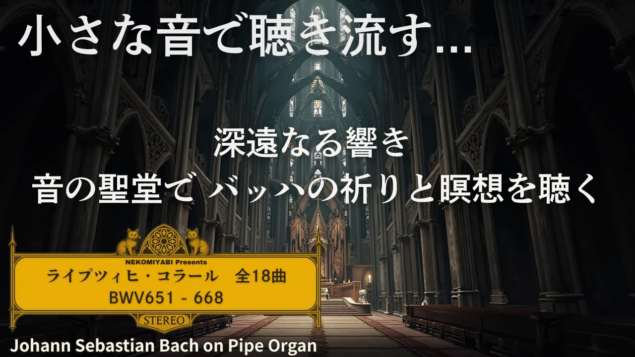 【バッハの祈りの調べ】ライプツィヒ・コラールで紡ぐ静謐な時間｜Echoes of Baroque Faith