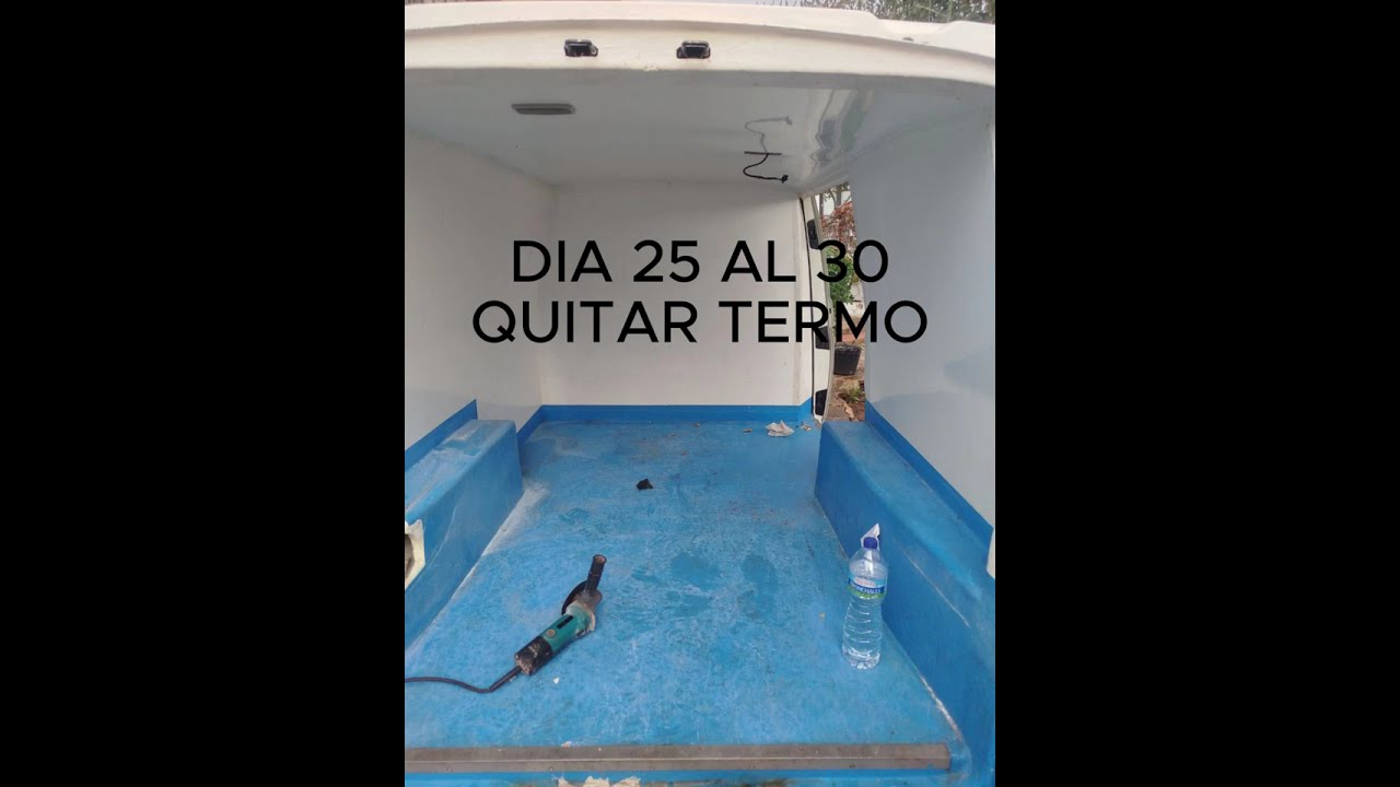 MI FURGO ANTES Y DESPUES DE QUITAR EL TERMO