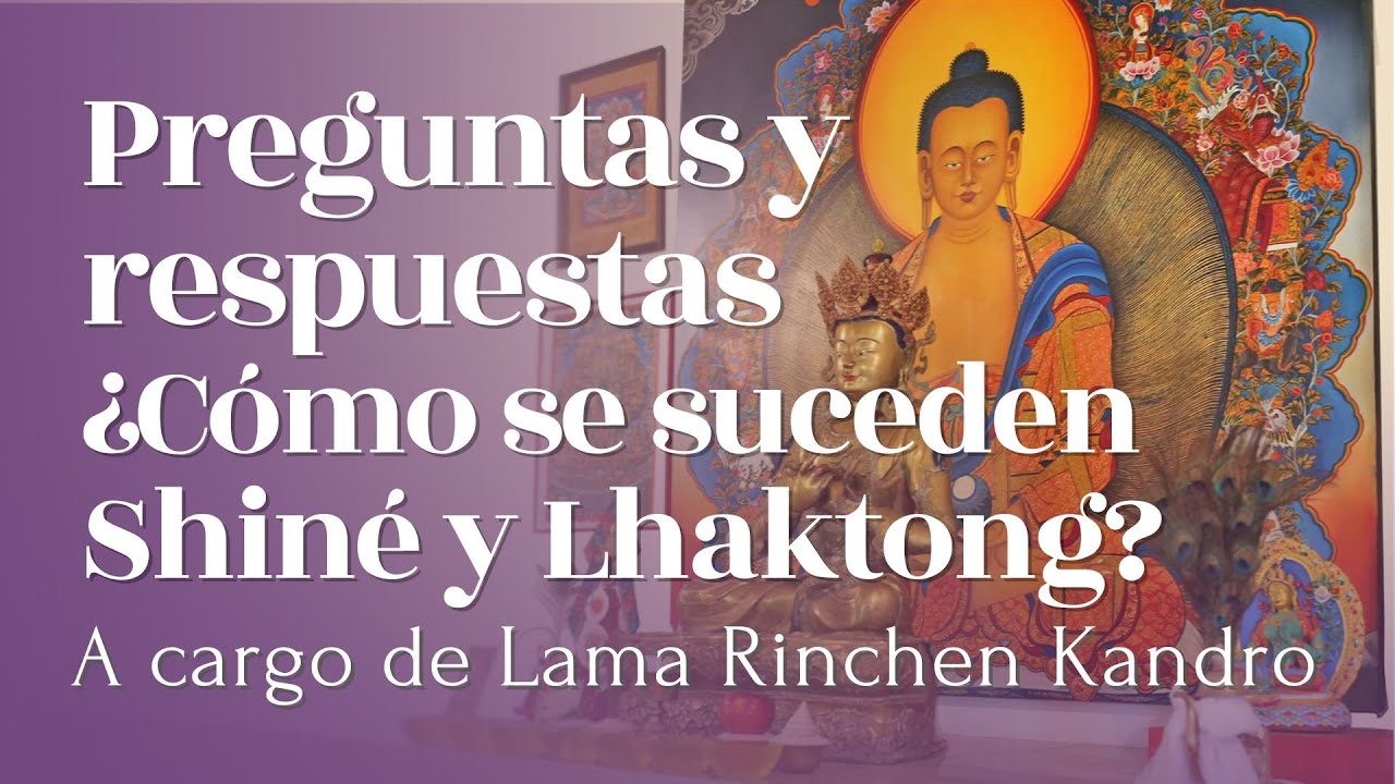 ¿Cómo se suceden Shiné y Lhaktong? Preguntas y respuestas, con Lama Rinchen Kandro.
