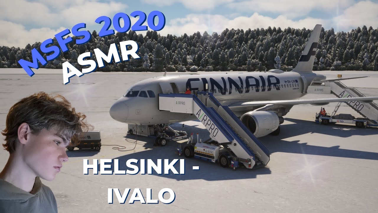 ASMR SUOMI │ Lento Lumiseen Ivaloon!✈️👨‍✈️ (Microsoft Flight Simulator)