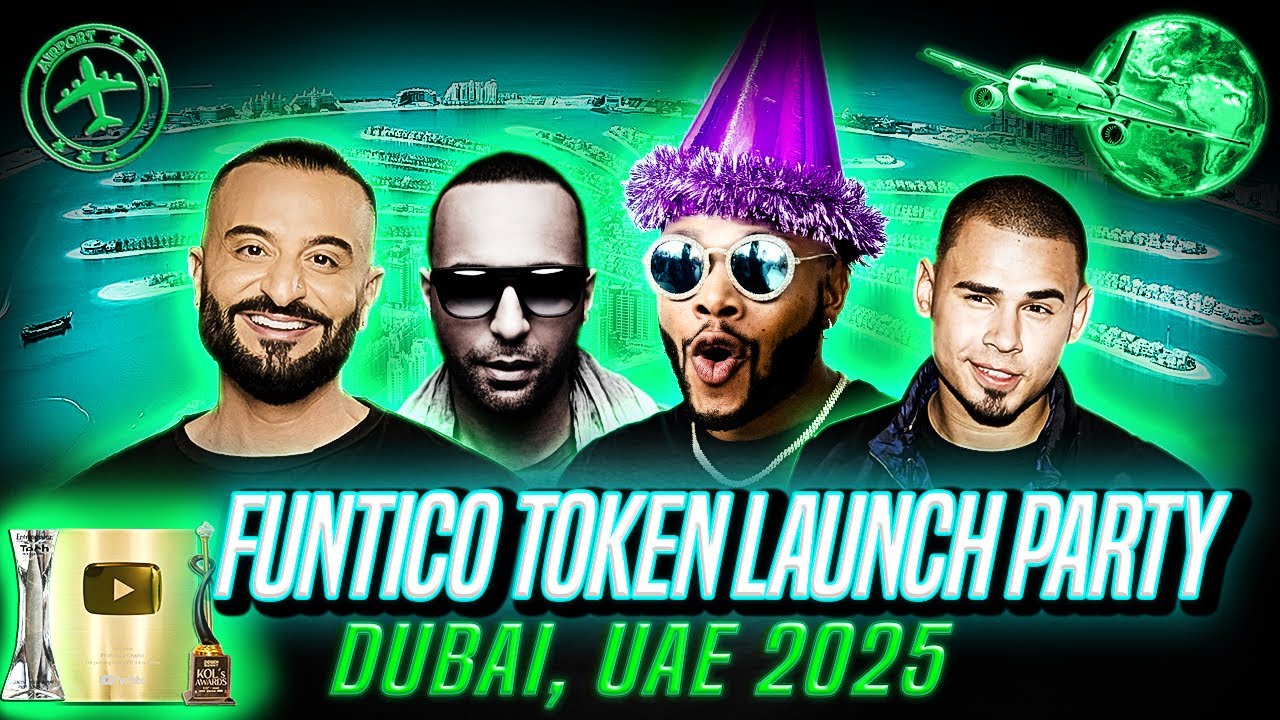 🇦🇪 [4K] DUBAI, UAE - 2025: FUNTICO $TICO TOKEN LAUNCH PARTY VLOG | AFROJACK | KRIS FADE | ARASH