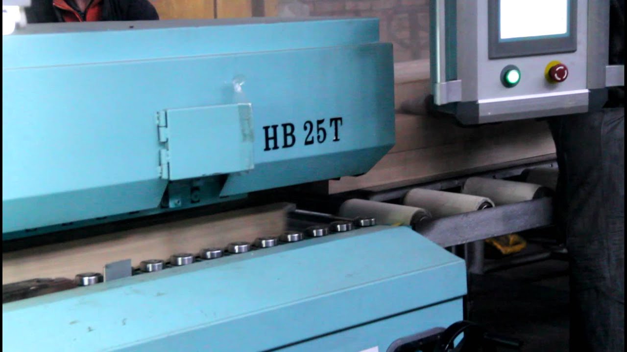 Lengthwise veneer slicer / wood working machine