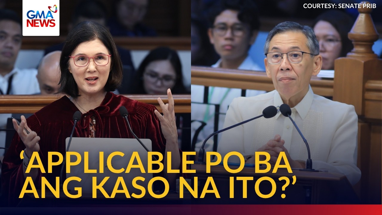 Pia Cayetano, tinanong si Chel Diokno sa kaso ng ama nito sa Korte Suprema | GMA News