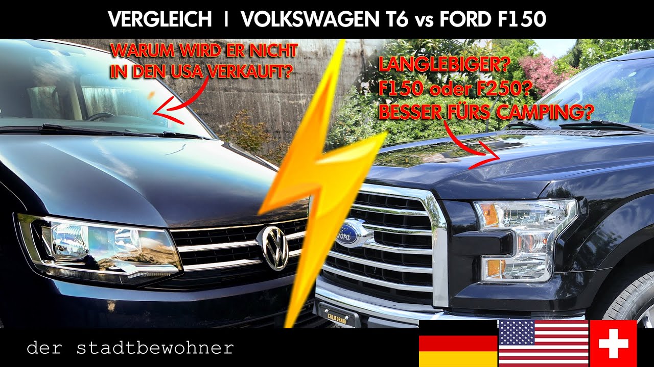 Ford F150 Truck vs. Volkswagen T6 Bus - Was war besser?