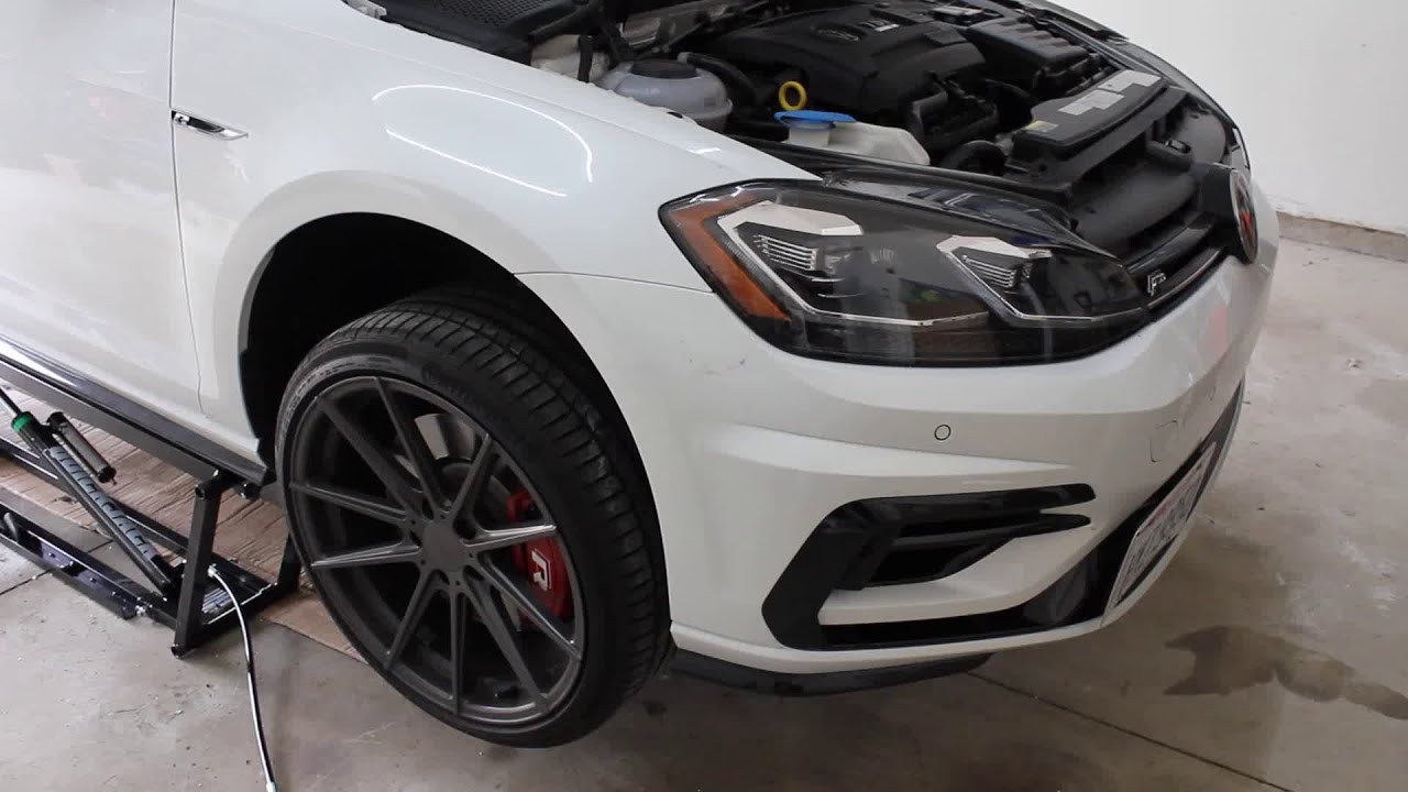 2018 VW Golf R Mk7.5 Bumper Removal and Dutch Parts Co. Splitter Install