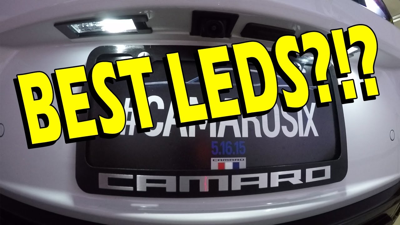License Plate LED Comparison JDM Astar vs. Phillips Vision - 2016/2017 Camaro LT, SS, 1LE, ZL1