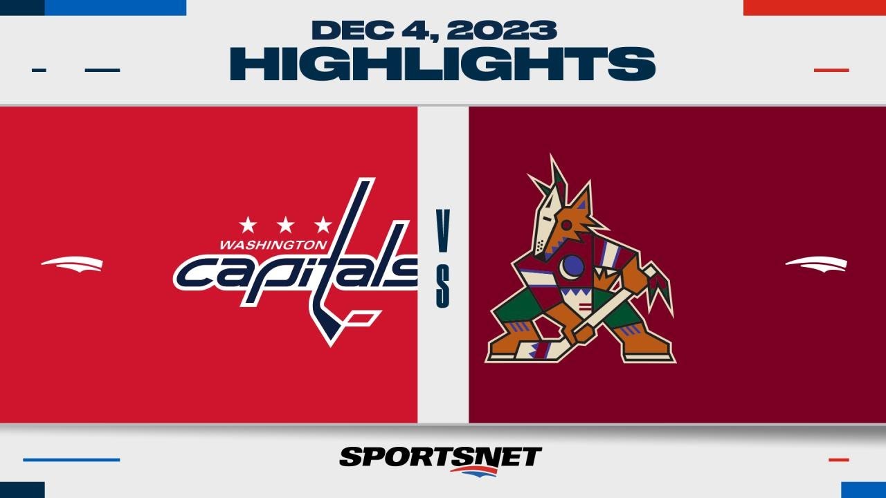 NHL Highlights | Capitals vs. Coyotes - December 4, 2023