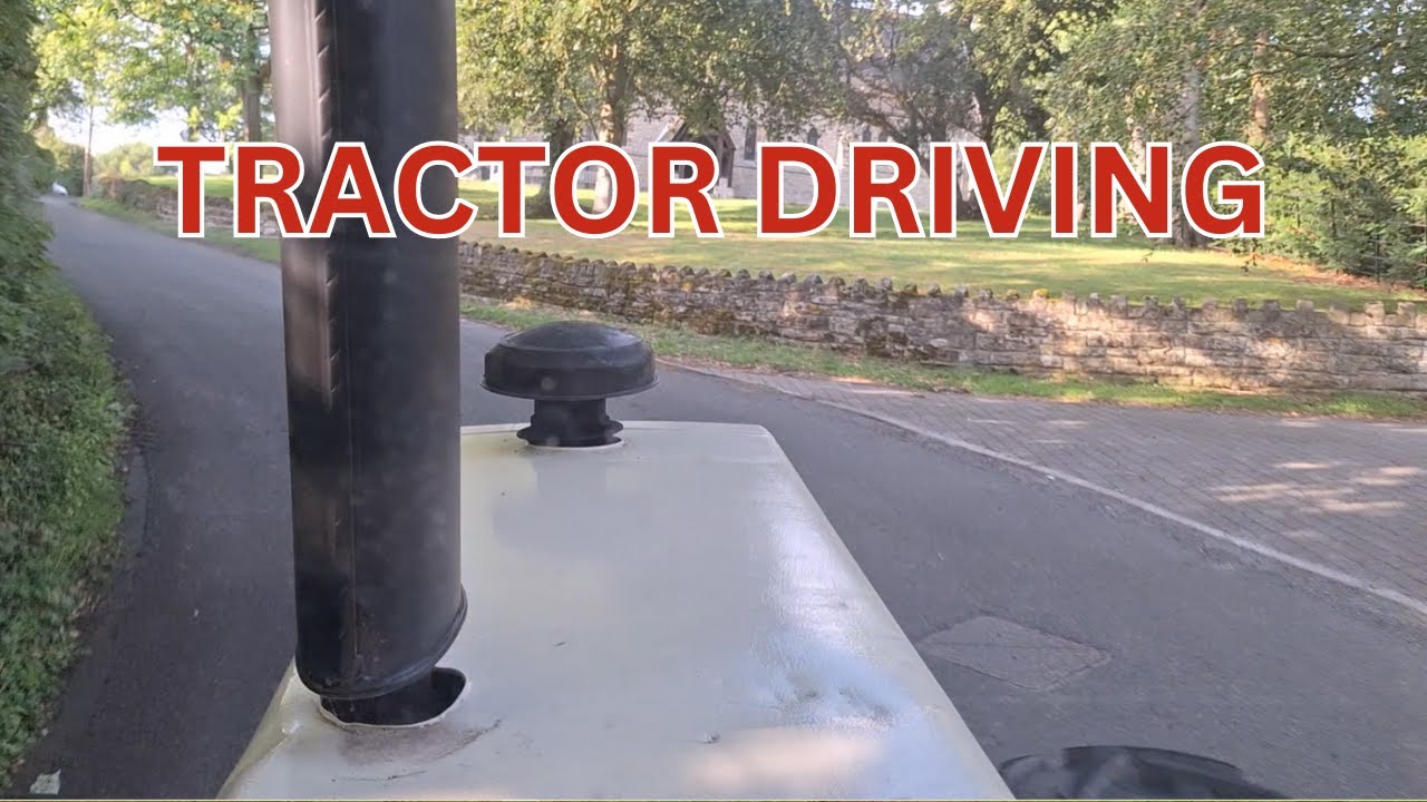Tractor Driving. View From the Tractor Seat.  Case 1594  David Brown