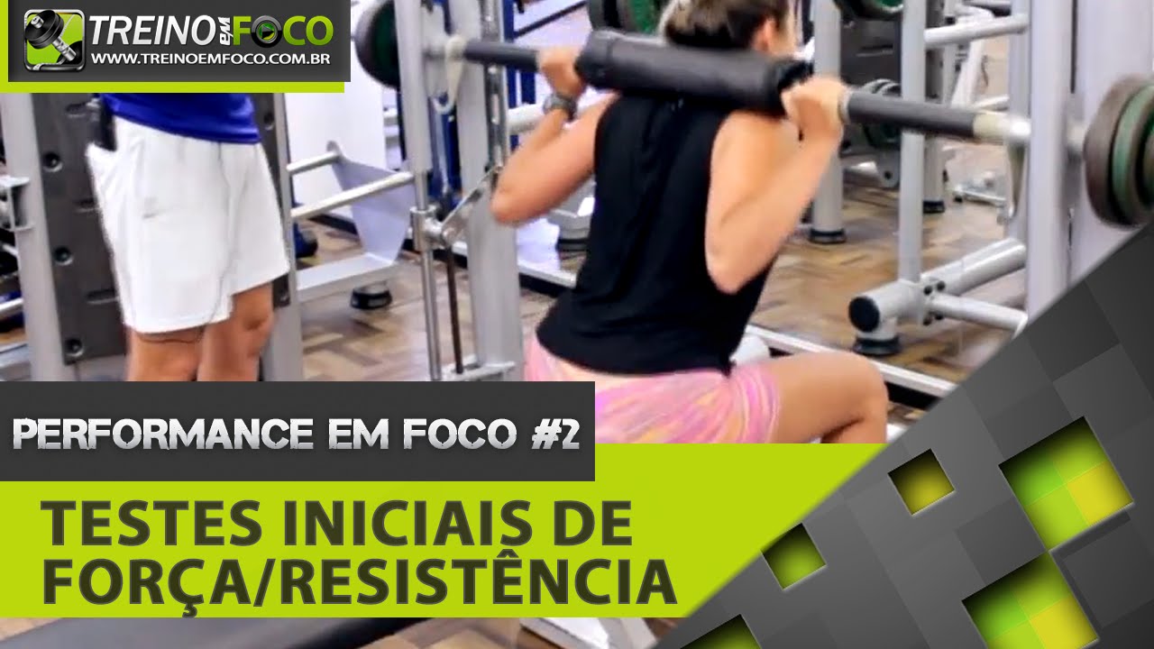 Teste de 1RM Agachamento e Supino + teste de resistência Muscular - Performance em FOCO #2