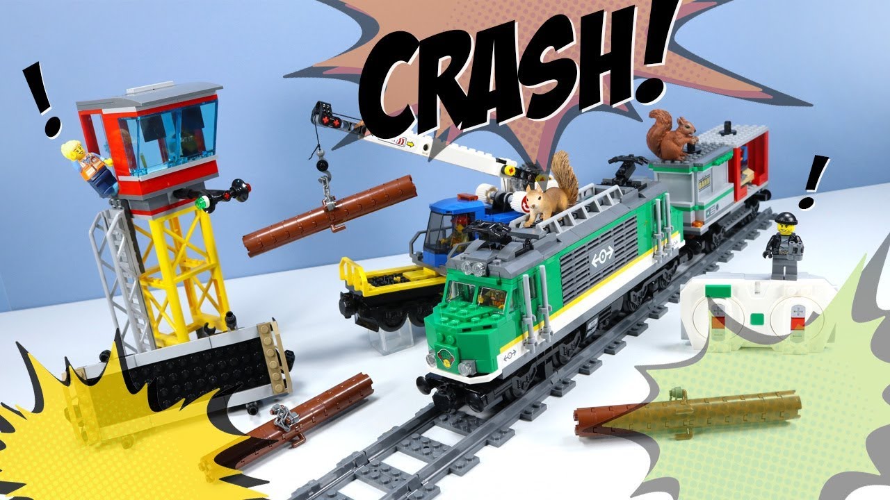 LEGO City 2018 Cargo Train Powered Up and Ride Track Layout