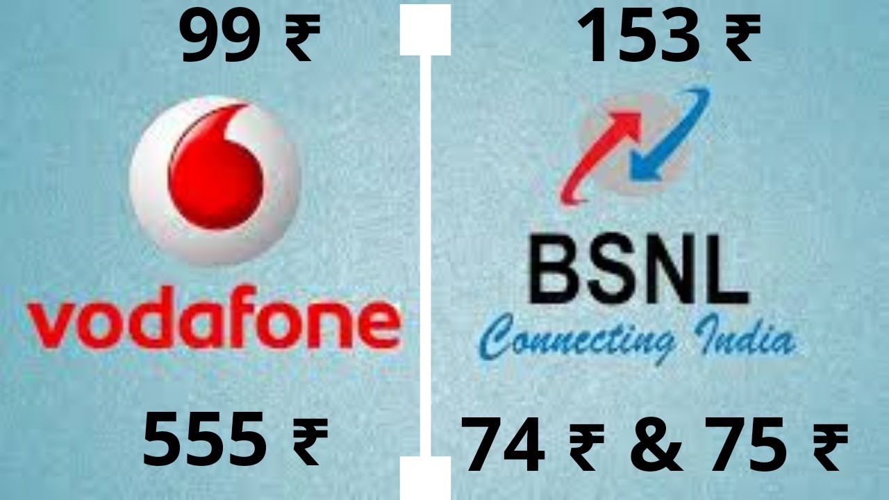 Vodafone 99 and 555 plan | Bsnl 74,75 and 153 plan | Hindi
