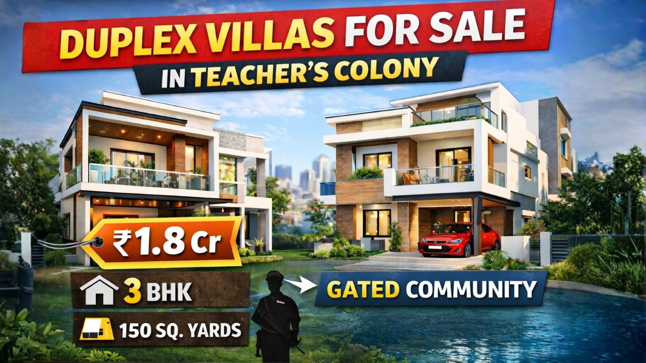 150 Sq yards Duplex House for Sale in Beerumguda
