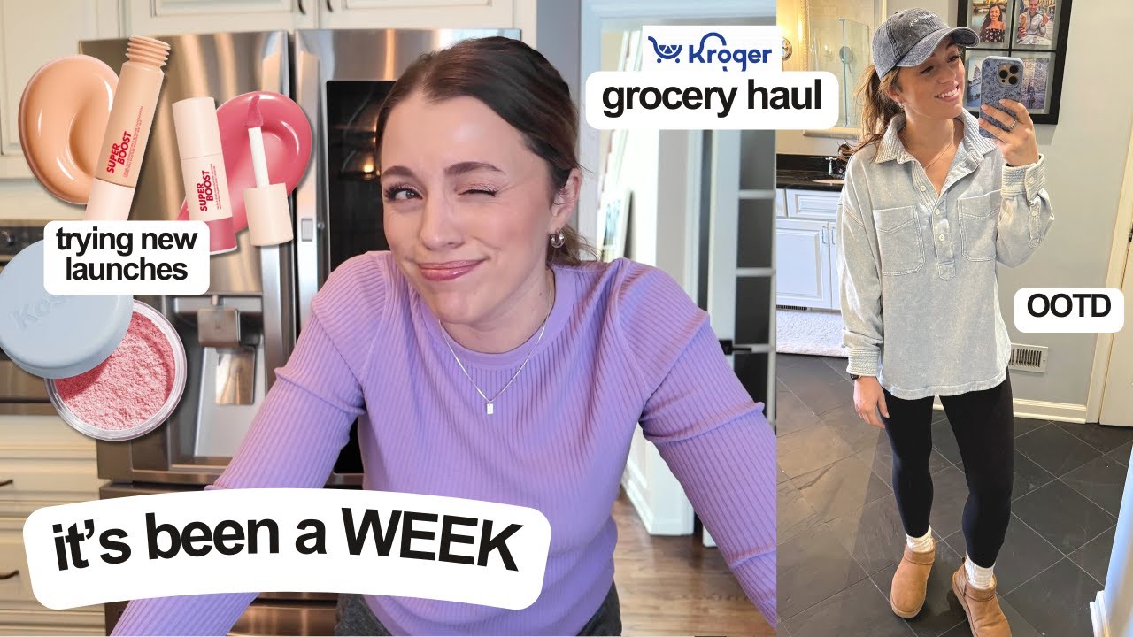 VLOG: what’s happening, trying new makeup, OOTD, grocery haul, Children's Museum