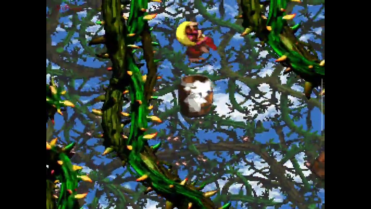 Bramble Blast! - 100% - Donkey Kong Country 2 - Diddy's Kong Quest - SNES - All bonus + DK coin