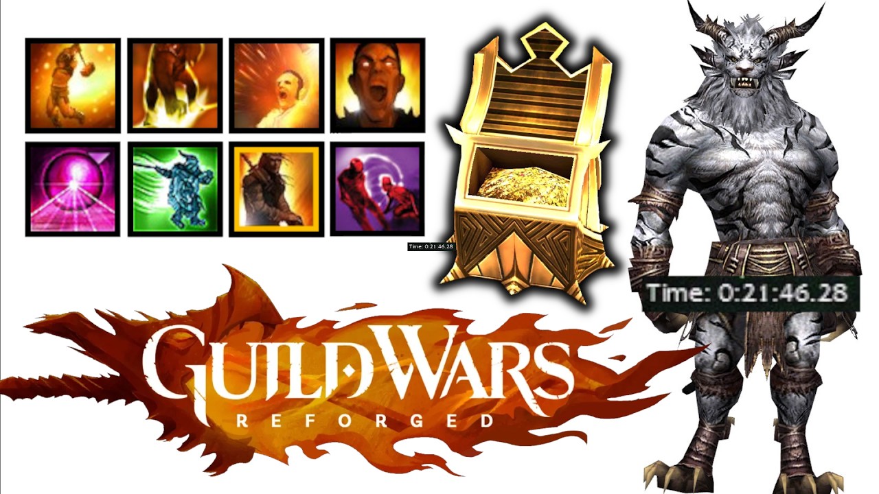 Rragar's Menagerie HM with heroes in 21:46 - Level 3 only - Warrior PoV - Guild Wars Reforged