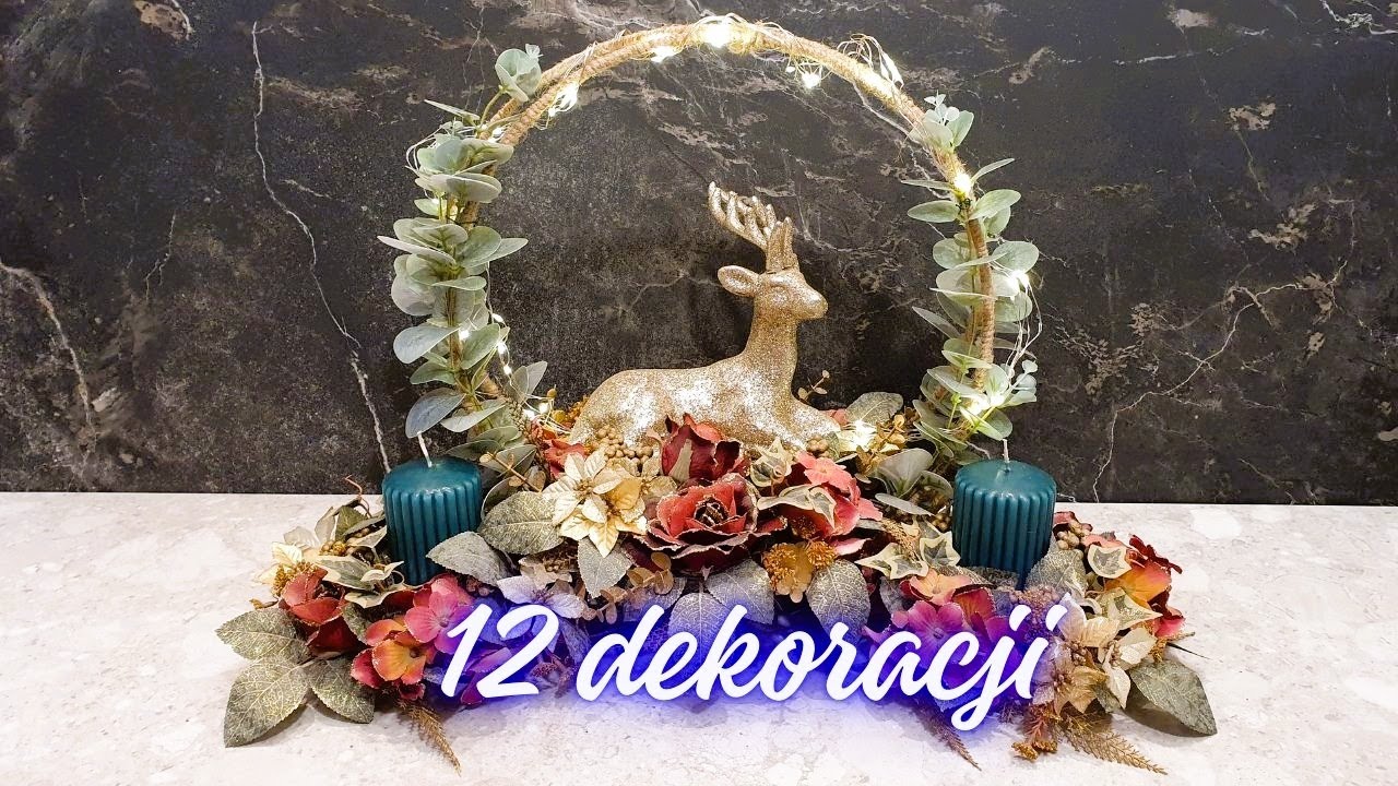 12 PROSTYCH DEKORACJI ŚWIĄTECZNYCH DIY STROIKI BOŻE NARODZENIE🎄POMYSŁY INSPIRACJE