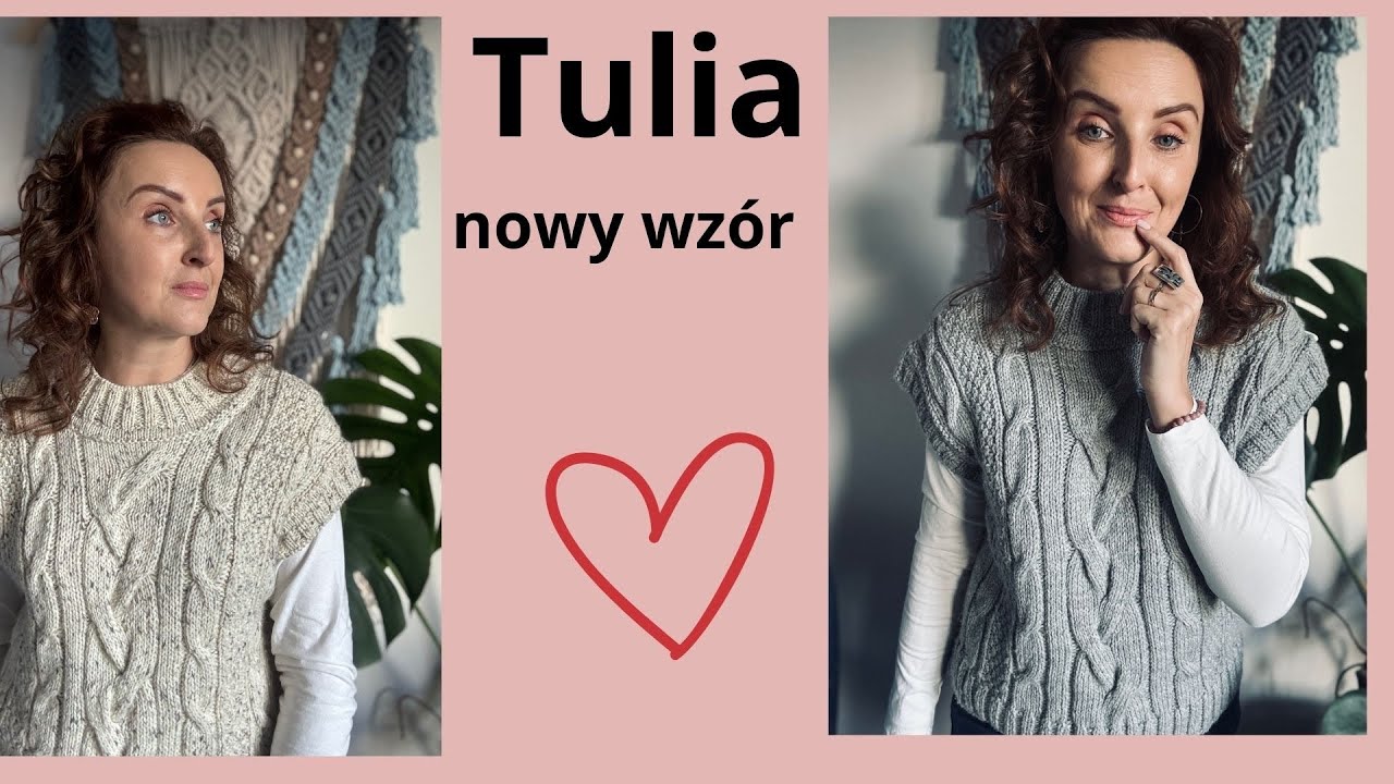 90.TULIA - nowy wzór na kamizelkę. Kto dzierga ze mną??