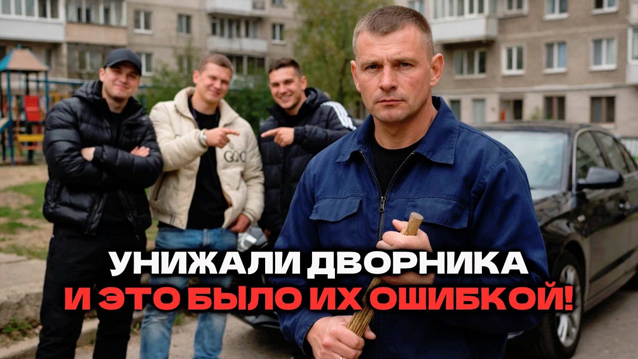 МАЖОРЫ думали, что дворник — НИКТО... Но он прошёл ЗОНУ и больше НИЧЕГО не боялся