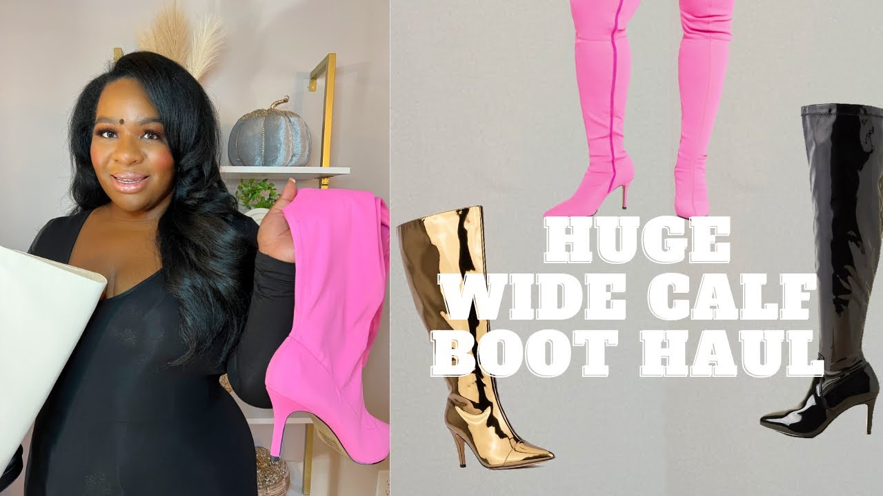 HUGE Trendy Wide Calf Boot Haul | NICKISTYLESHERCURVES