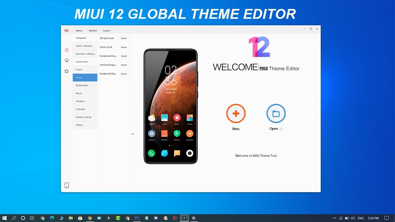 Design Your Own MIUI 12 Themes | Download New MIUI Theme Editor For PC [English Version]
