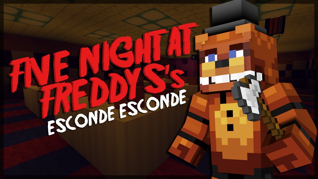 Minecraft: ESCONDE-ESCONDE DO FIVE NIGHT AT FREDDY'S! (FT. CHERRY, CAUÊ E SPOK)