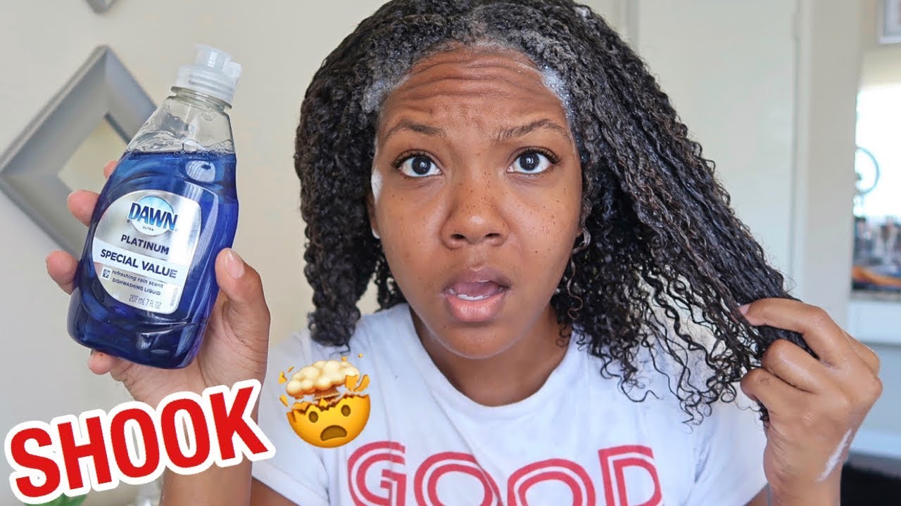 I USED DAWN DISH SOAP TO WASH MY NATURAL HAIR...