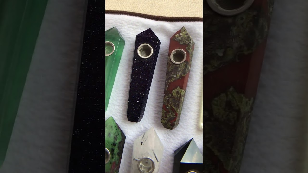 quartz crystal smoking pipe