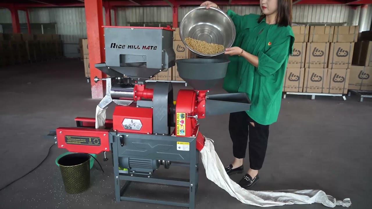 4in1 mini ric mill, multifunctional rice milling machine
