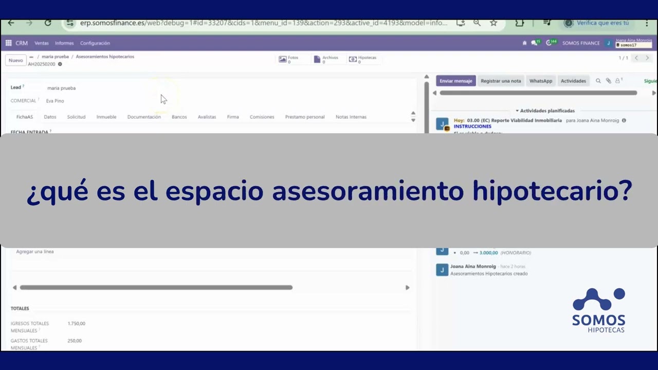 gestión de leads asignados y recogida de datos iniciales odoo