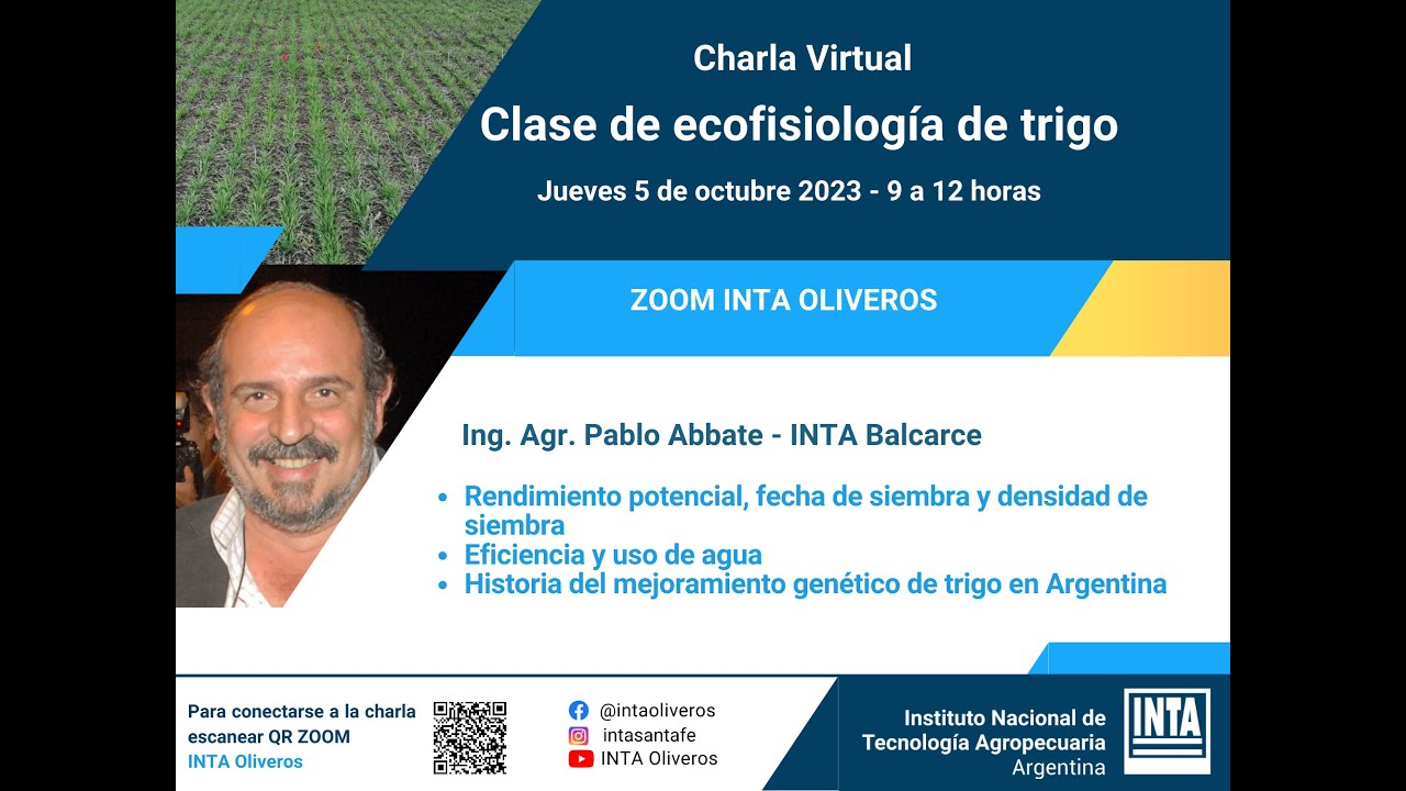 Charla virtual - Clase de ecofisiología de trigo