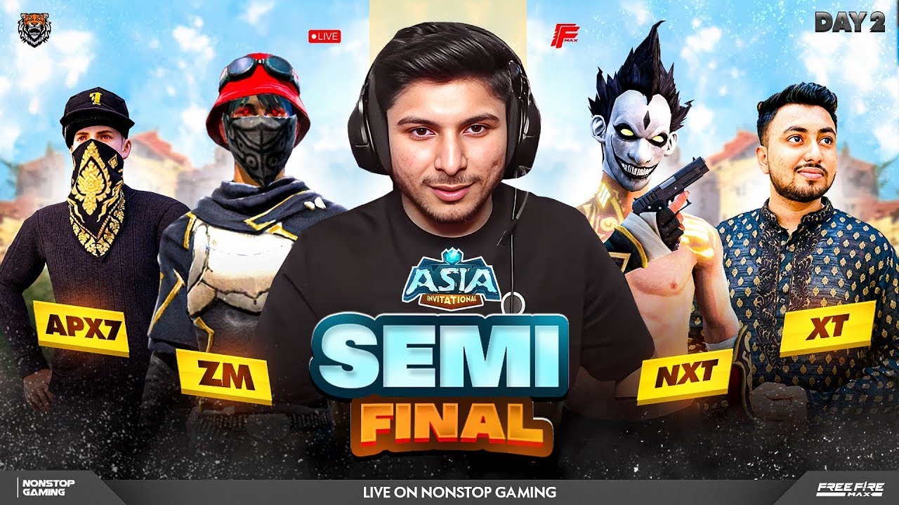 ASIA INVITATIONAL SEMI FINAL DAY-2 🔥🚀 APEX 7 vs NXT vs ZM vs XT 🇮🇳 🇧🇩 #nonstopgaming #freefirelive