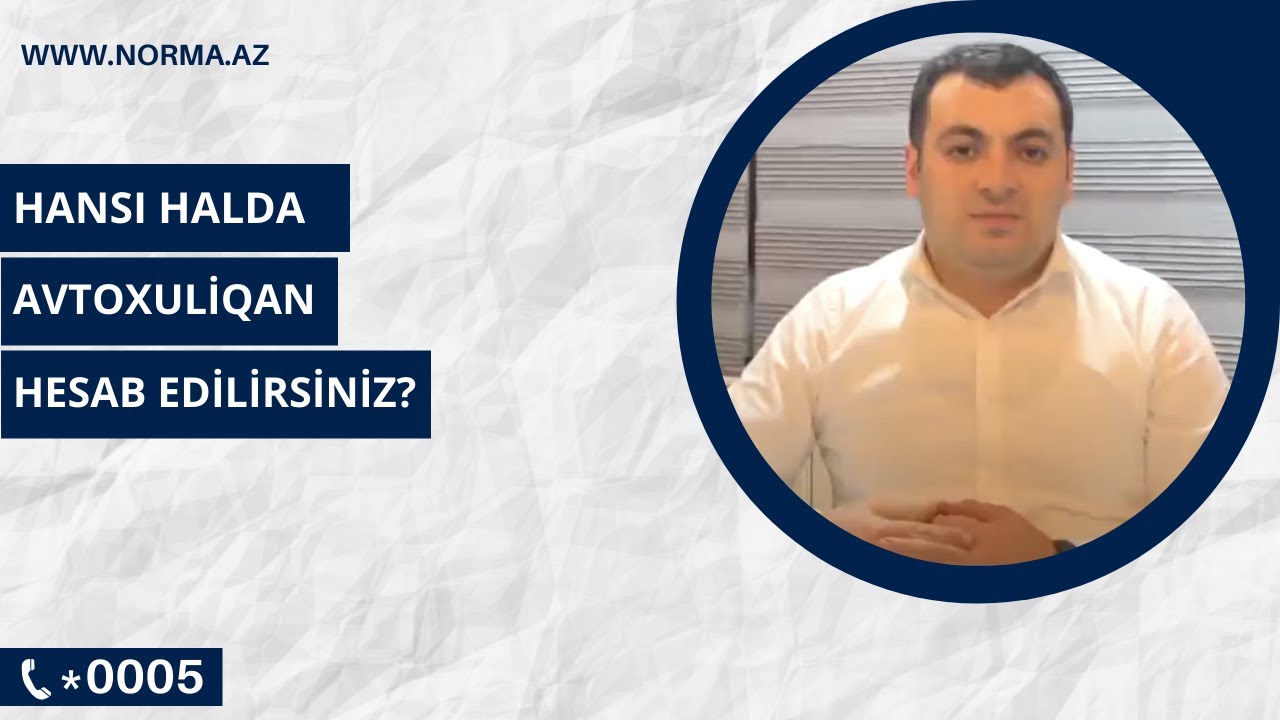 Hansı halda avtoxuliqan hesab edilirsiniz ?