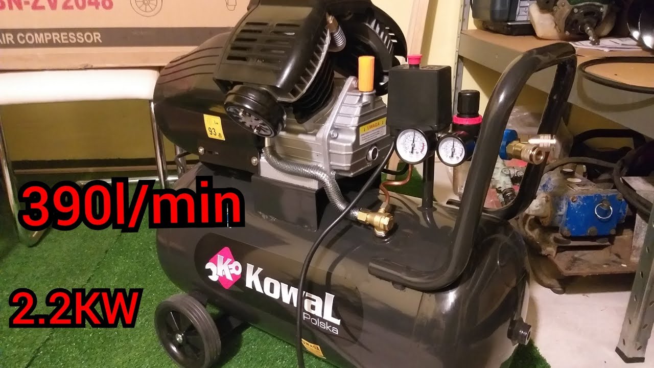 Compressor test 50l 390l / min V2 230V 2.2kw two-cylinder Amazon #kowal