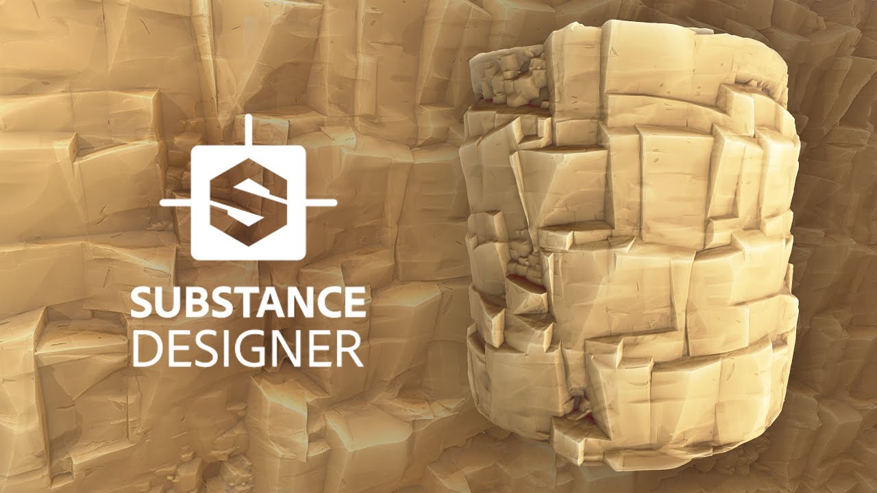 Cartoon Sandy CLIFF texture in Substance Designer | Stylised Game Texture in Substance Designer
