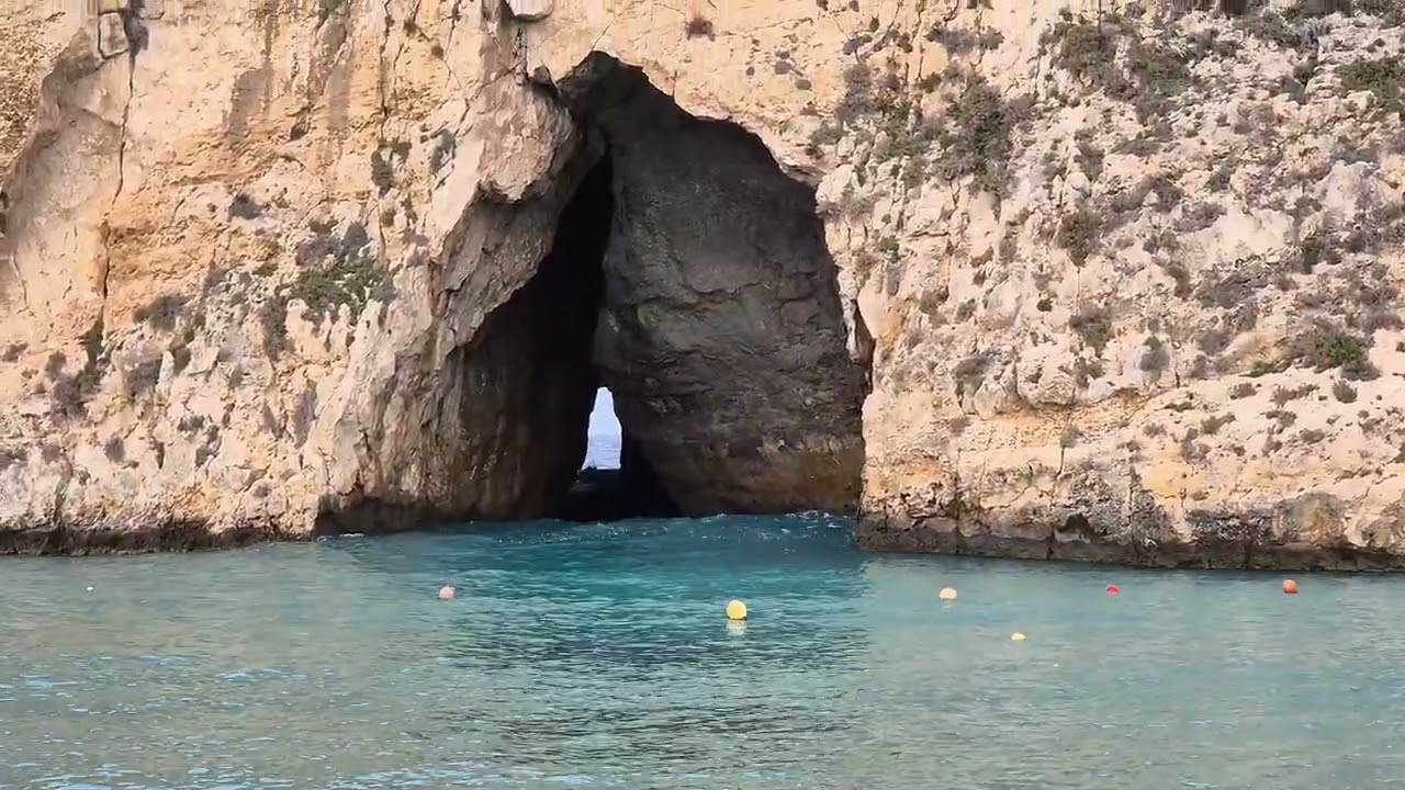 Blue Hole Dwejra Inland Sea Gozo Malta in Winter