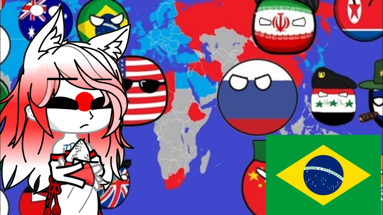 GACHA:PAÍSES REAGEM A TERCEIRA GUERRA MUNDIAL ALTERNATIVA(CRÉDITOS:VSD) (🇧🇷/🇺🇲)(GACHA GLITCH)PARTE 1