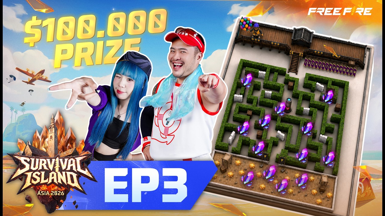 🏝️ SURVIVAL ISLAND ASIA 2026 EP.3 Road to Victory 💫 | Free Fire