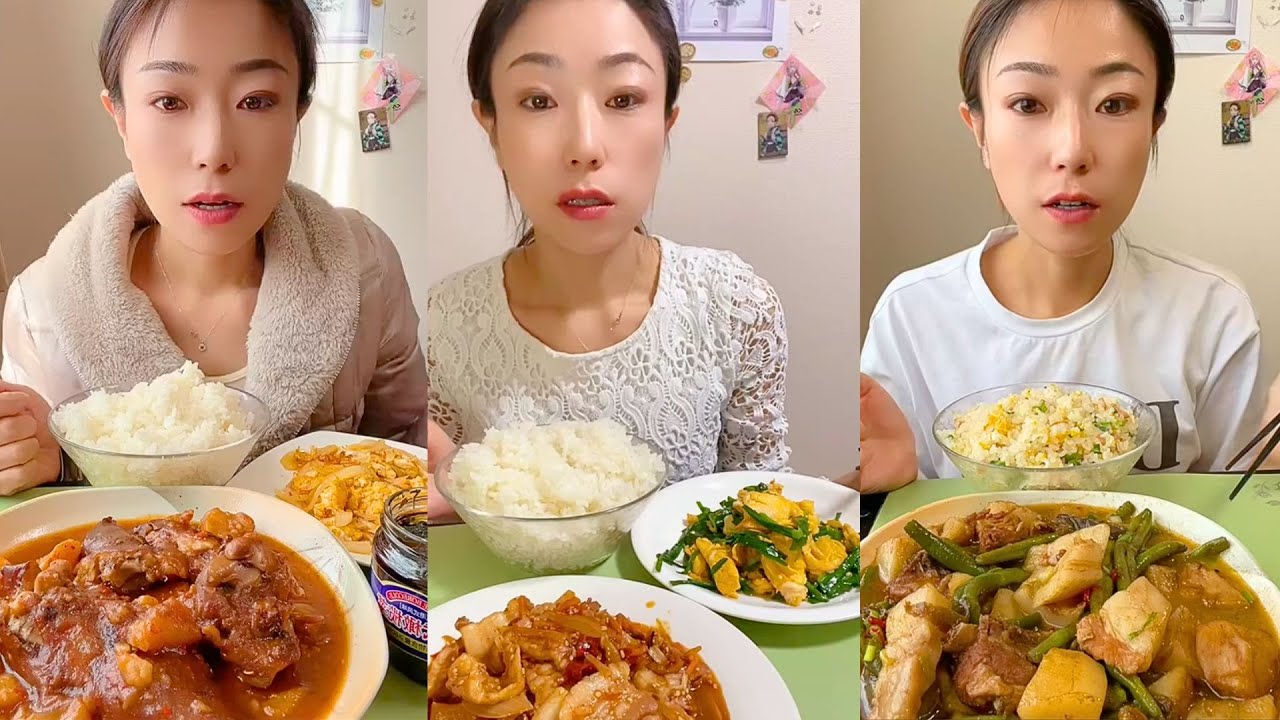 Chinese Home-Cooked Food Mukbang | Realistic Eating Sounds No Talking 