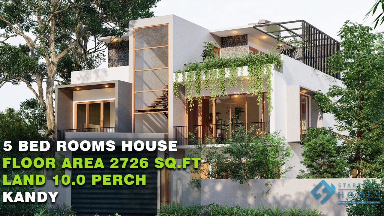 Box type House Design @ Kandy, Sri Lanka | 5 Bed room |10 Perch | 2022