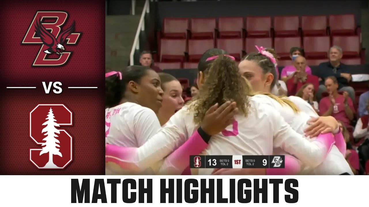 Boston College vs. Stanford Match Highlights | 2024 ACC Volleyball